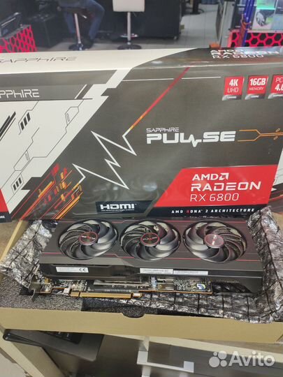 Видеокарта AMD Radeon RX 6800 Sapphire Pulse
