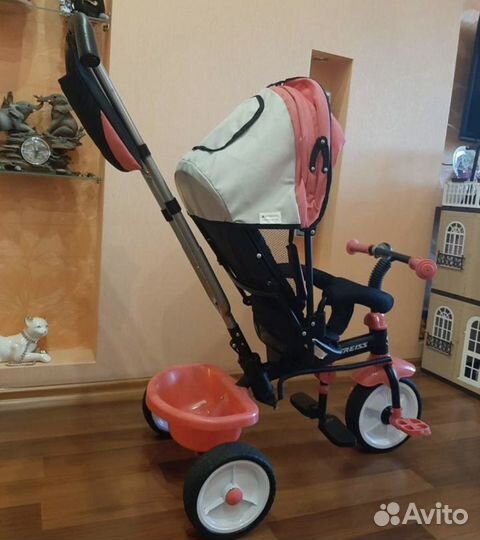 Велосипед коляска с ручкой