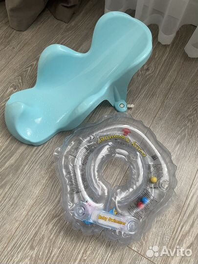 Развивающий коврик,горка, круг для купания малыша