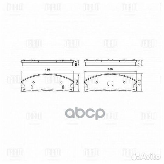 Колодки тормозные PF4209 Trialli