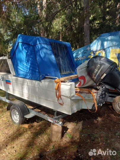 Казанка 2м с мотором ямаха 50 4 такта