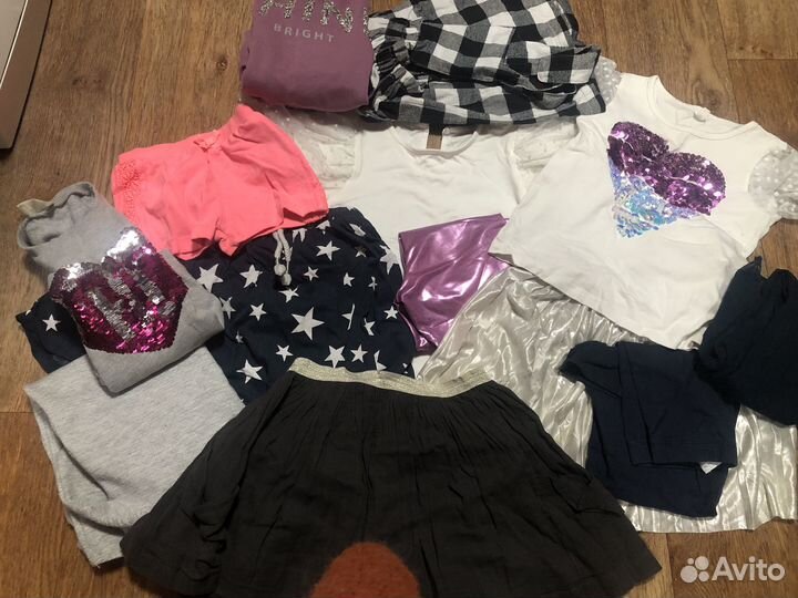 Пакет вещей на девочку до 128