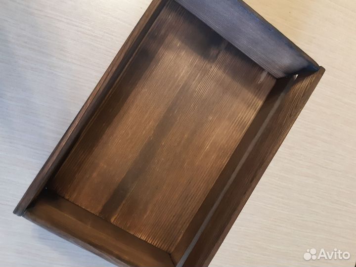 Коробка подарочная деревянная новая