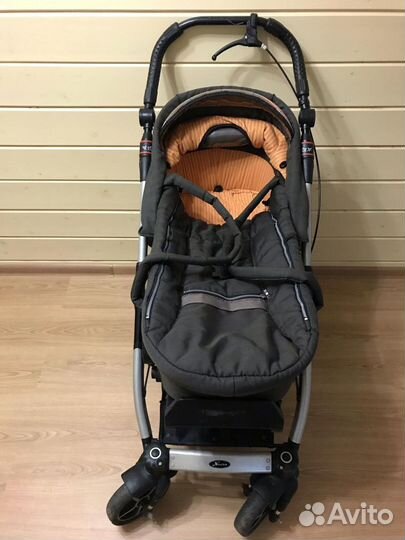 Коляска hartan racer gt +ручной тормоз