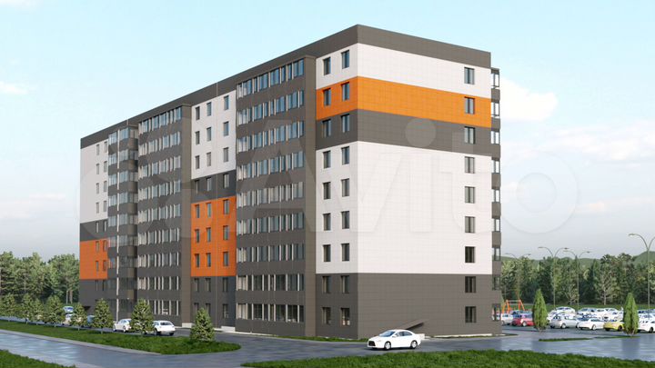 2-к. квартира, 67,6 м², 8/9 эт.