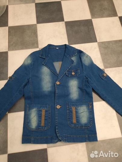 Пиджак джинсовый новый