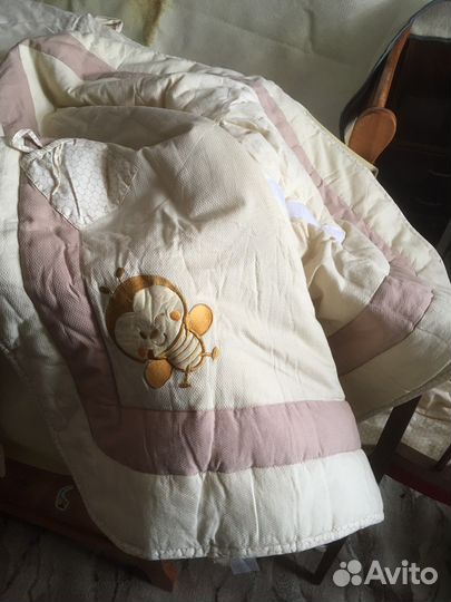 Детская кровать с пеленальным столиком