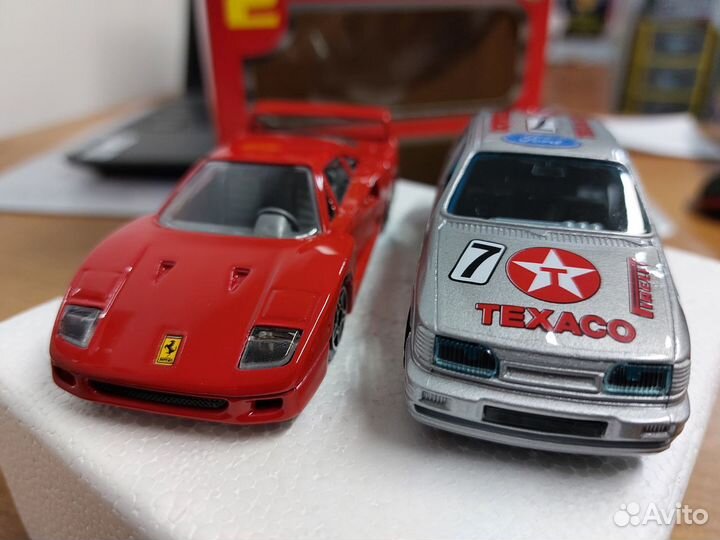 Модели Ferrari F40 + Ford Sierra 1:43