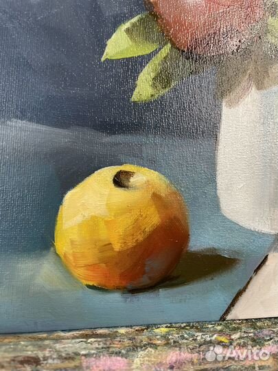 Картина маслом пионы