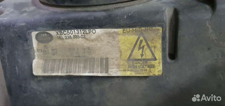 Фара левая range rover l322