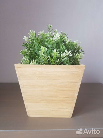 Кашпо Вильдапель Икея IKEA бамбук 2 шт