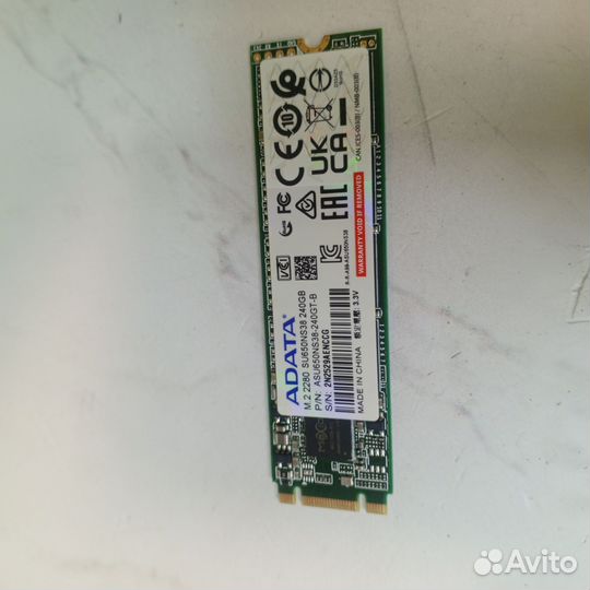 Ssd m2 накопитель Adata 240Gb