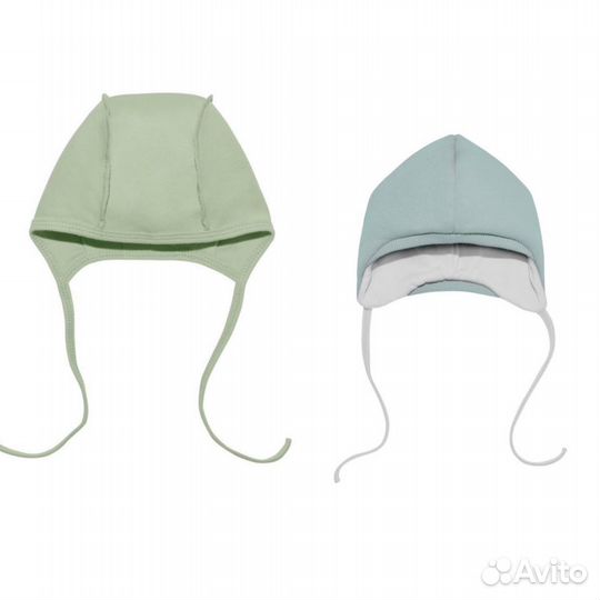 Шапка 36-38 для новорожденного чепчик весна осень