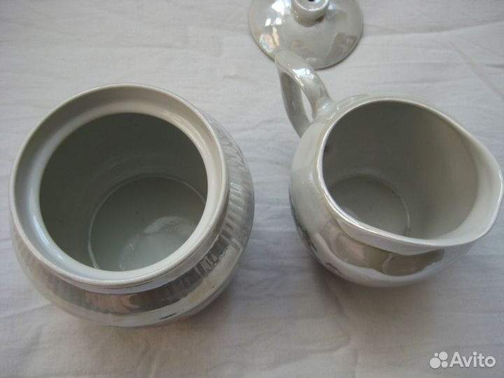 Молочник и сахарница перламутр