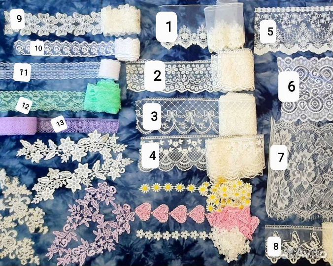 Вышивка, кружева, шантильи