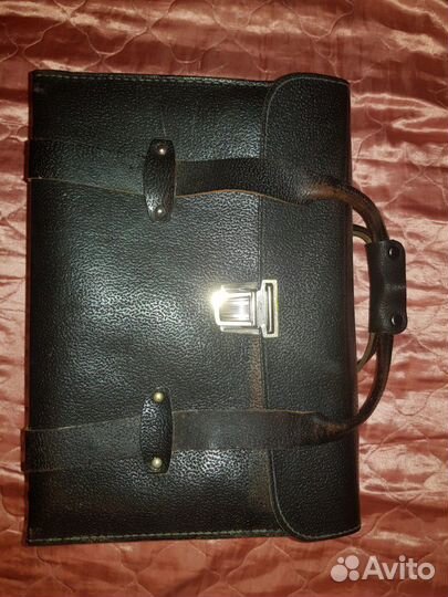 Ретро сумка для фототехники из натуральной кожи