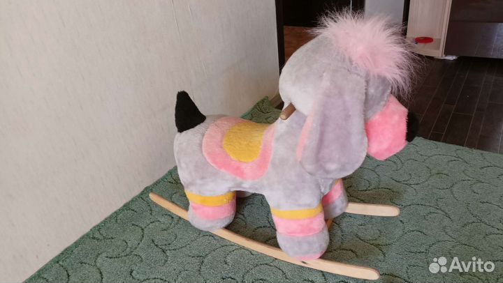 Собака качалка детская