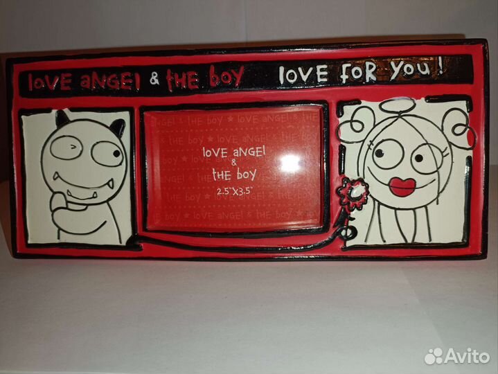 Фоторамка новая для влюбленных 22,5*10 керамика