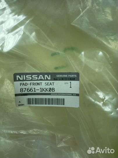 Подушка спинки пассажирского сидения Nissan F15