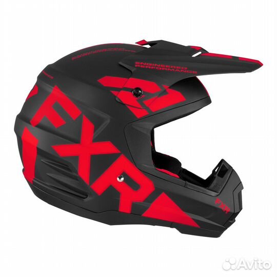 Шлем FXR Torque Team Black/Red Quick-Release 220620-1020 (M)