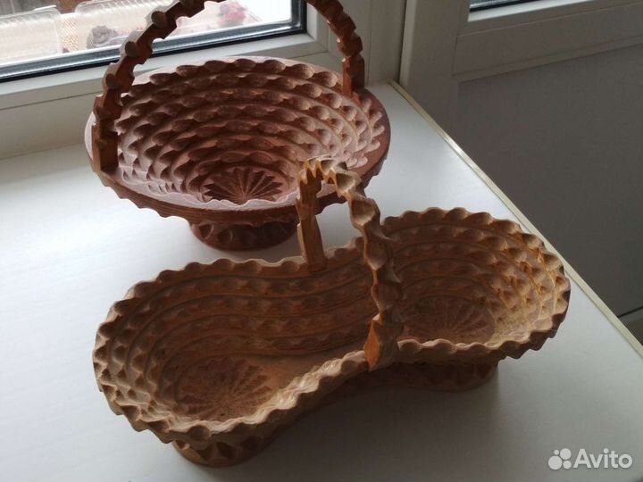 Конфетницы две из дерева СССР