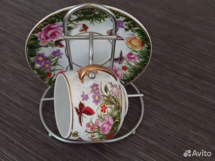 Фарфоровая кофейная пара