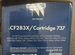 Картридж тонер CF283X/Cartridge 737