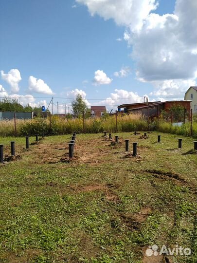 Винтовые сваи с установкой