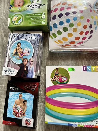 Детский надувной бассейн intex