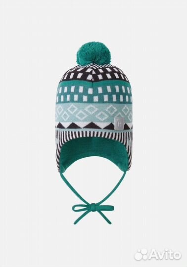 Шапка-бини Reima Tassutus зеленая 50