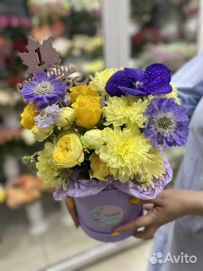 Цветы в коробке