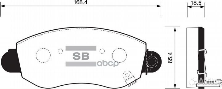 Колодки тормозные дисковые SP1275 Sangsin brake