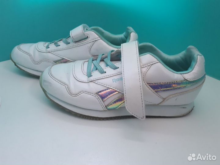 Reebok детские кроссовки royal cljog white/white/D