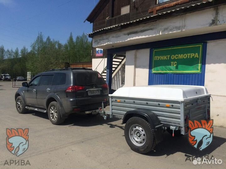 Прицеп самый маленький из серии OFF-road с крышкой