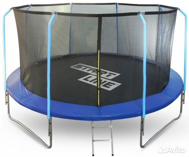Батут 12 футов с внутренней сеткой и лестницей