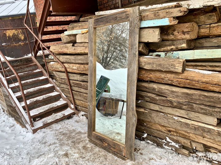 Большое зеркало лофт