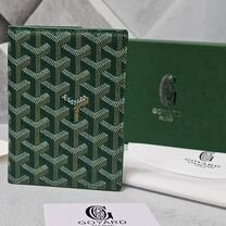 Обложка на паспорт Goyard зелёная