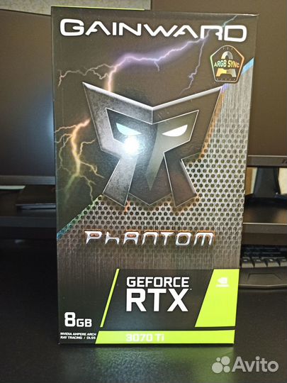 Видеокарта Gainward nvidia GeForce RTX 3070 Ti PHA