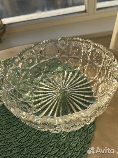 Хрустальная салатница времен СССР