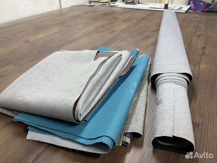 Обрезки ткани и кожзама