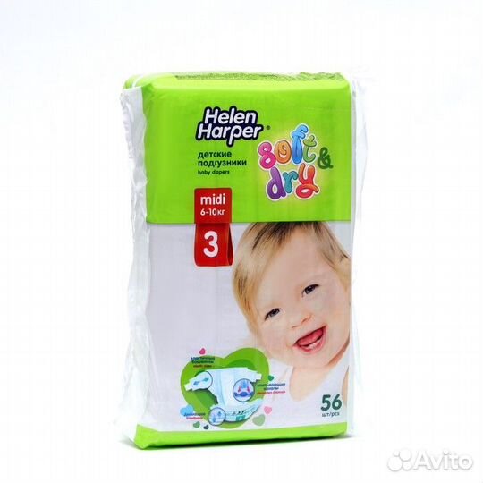 Детские подгузники Helen Harper Soft Dry Midi (6-1