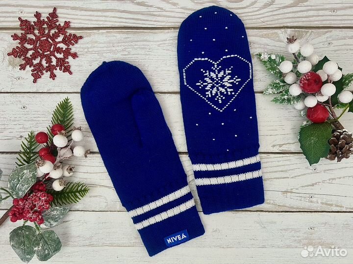 Варежки женские теплые новые