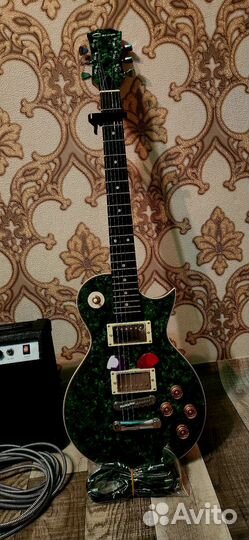 Электрогитара с комбиком бу