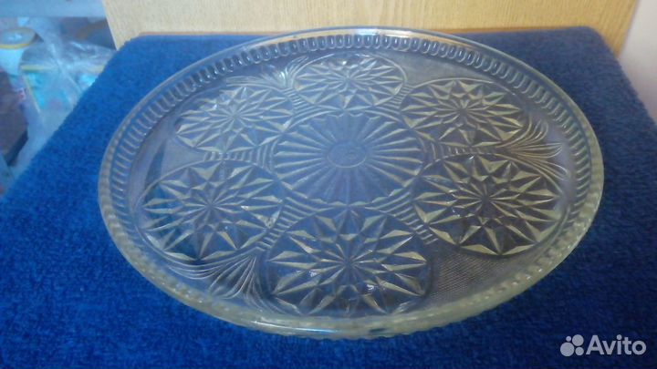 Хрустальный поднос СССР