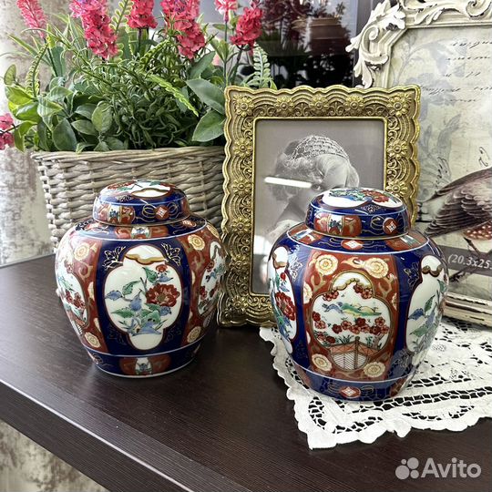 Имбирные баночки в стили Имари