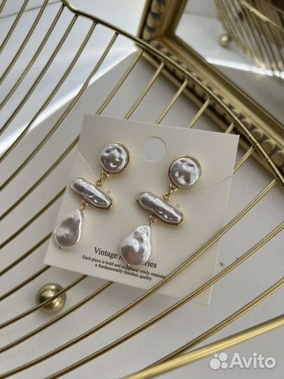 Серьги с жемчугом