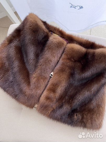 Норковая стола воротник