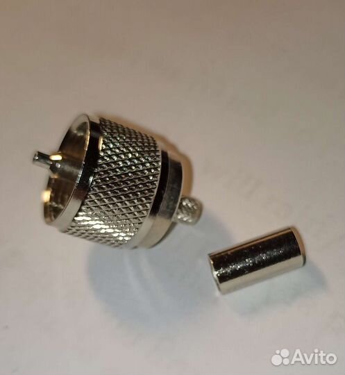 Разъем U-111F (UHF-male, обжимной,на кабель RG-58)