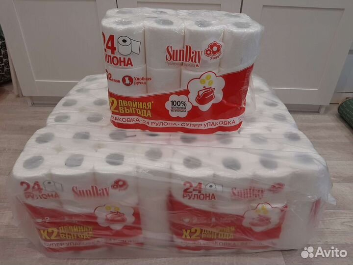 Туалетная бумага SanDay 24 рулона