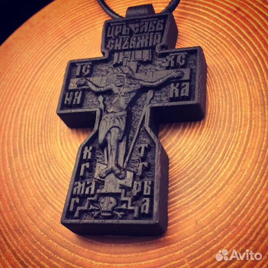 Крестик резной из Палисандра
